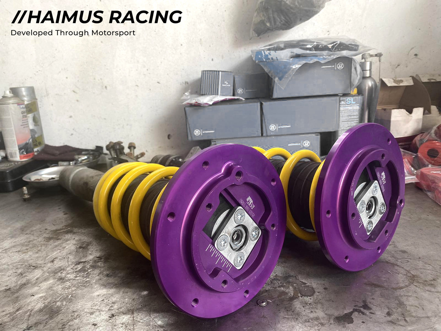 Haimus Performance F8X Height Adjustable Springs kit with Camber Plates