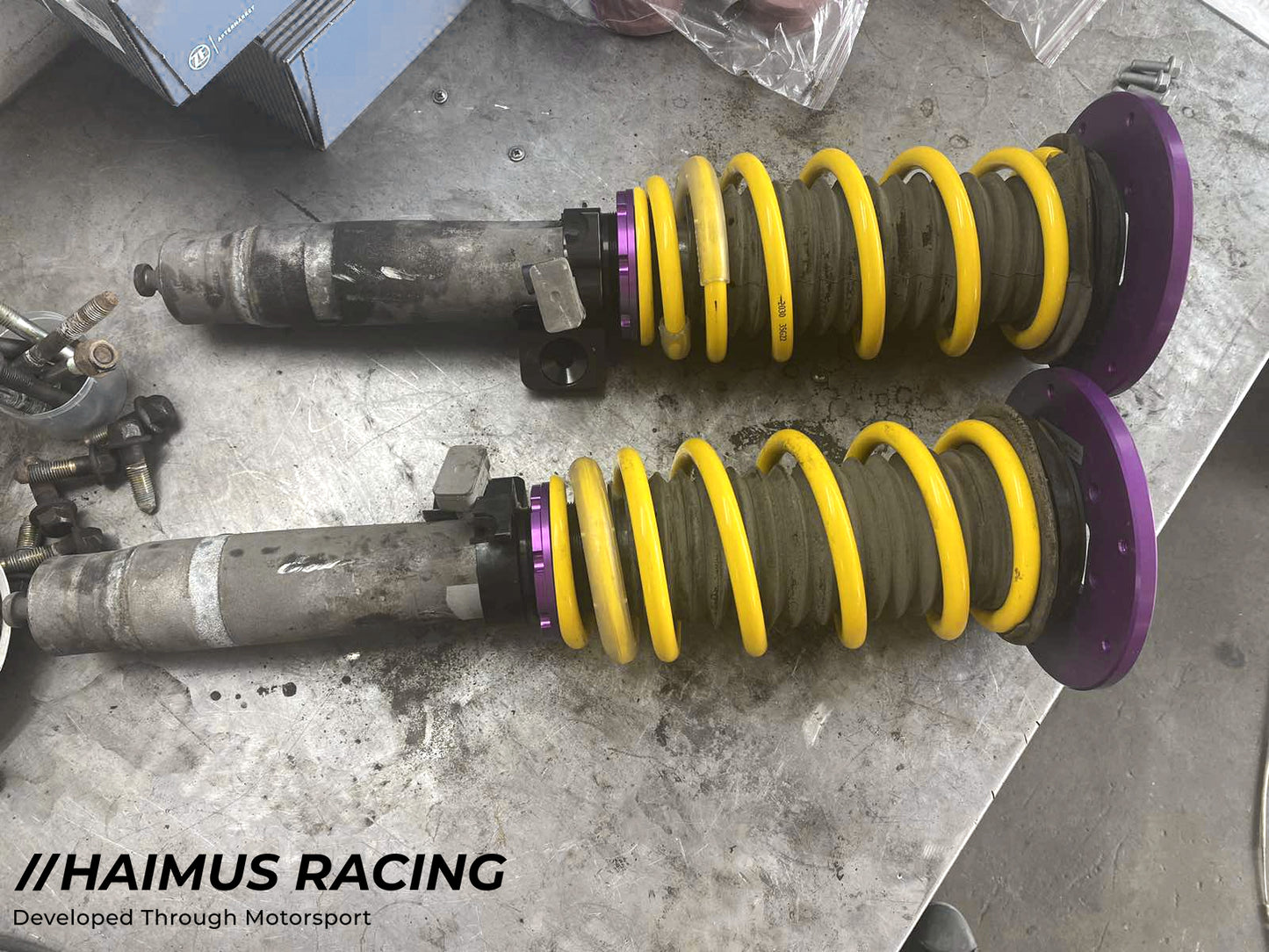 Haimus Performance F8X Height Adjustable Springs kit with Camber Plates