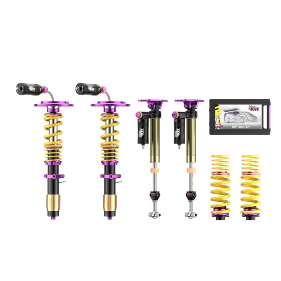 KW COILOVER SUSPENSION V4 RACING INCL. TOP MOUNTS - F80/F82/F83/F87 - M2/M3/M4