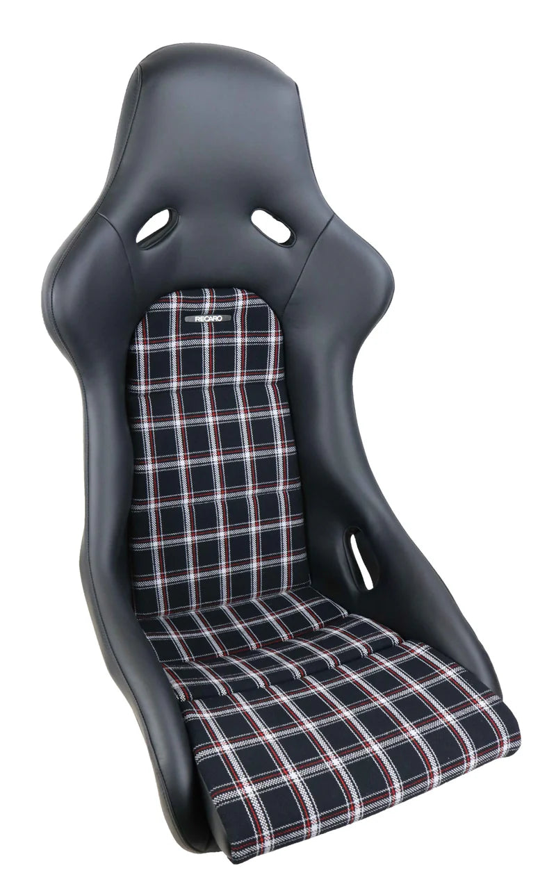 RECARO Pole Position ABE Classic Line Leather black / Karo