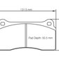 Pagid RSC 1 - 1287 Racing Pads - Carbon Ceramic Rear - F80 / F82 / F87 - M2 / M3 / M4