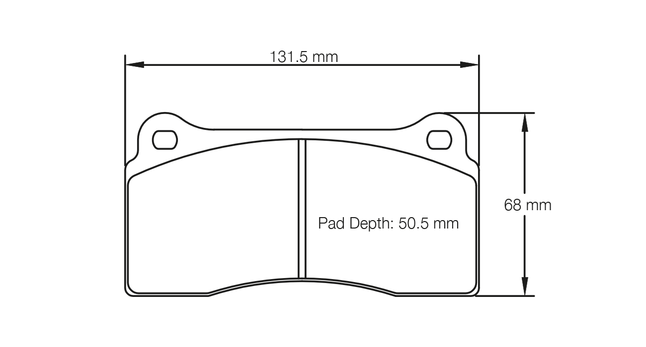 Pagid RSC 1 - 1287 Racing Pads - Carbon Ceramic Rear - F80 / F82 / F87 - M2 / M3 / M4
