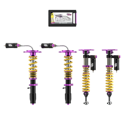 KW COILOVER SUSPENSION V4 RACING INCL. TOP MOUNTS - F80/F82/F83/F87 - M2/M3/M4
