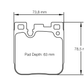 Pagid RSL 29 / RSL 1 - 4933 Racing Pads - 2 piston rear - F80 / F82 / F87 - M2 / M3 / M4