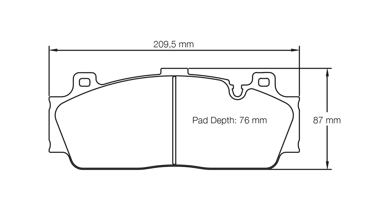 Pagid RSC 1 - 4934 Racing Pads - Carbon Ceramic FRONT - F80 / F82 / F87 - M2 / M3 / M4